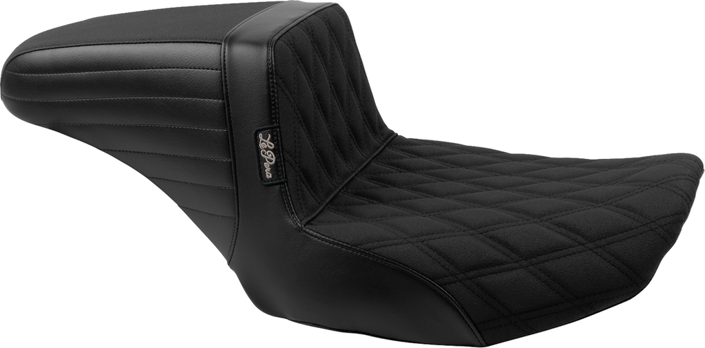 LE PERA Kickflip Seat - Double Diamond Stitch w/ Gripp Tape - FLH/FLT '23-'25 LV-597DDGP — image 1