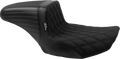 LE PERA Kickflip Seat - Double Diamond Stitch w/ Gripp Tape - FLH/FLT '23-'25 LV-597DDGP — image 1