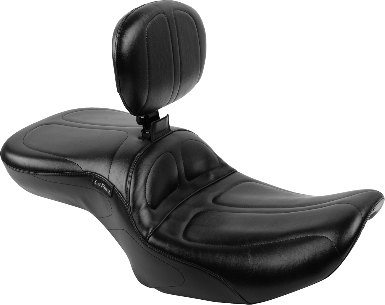 LE PERA Maverick Seat - with Backrest - Black - FLH/FLT '23-'25 LV-957BR — image 1