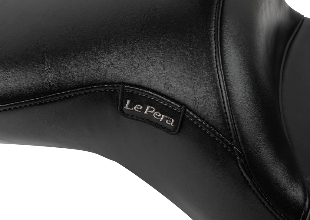 LE PERA Maverick Seat - with Backrest - Smooth - Black - FLH/FLT '23-'25 LV-957BRS — image 2