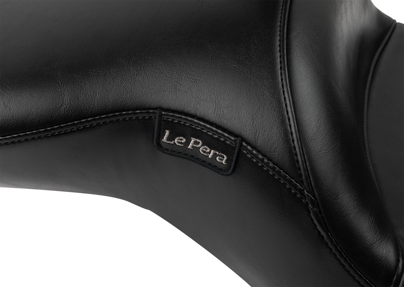 LE PERA Maverick Seat - with Backrest - Smooth - Black - FLH/FLT '23-'25 LV-957BRS — image 2