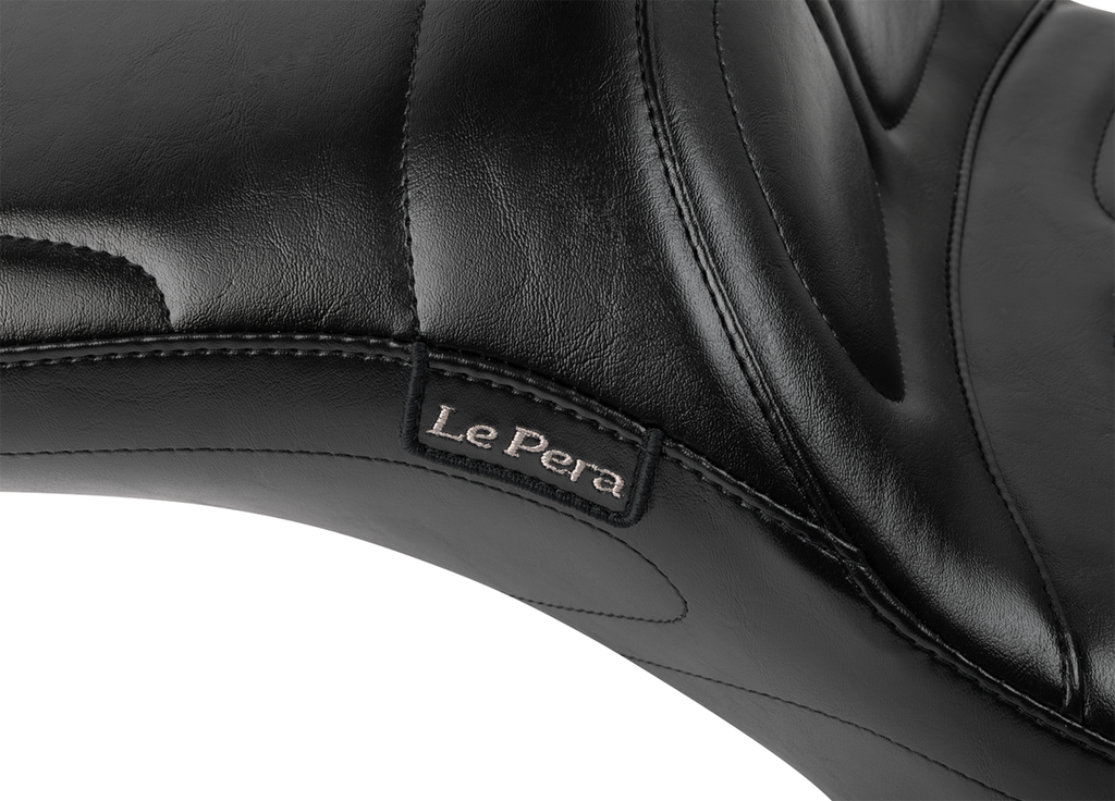 LE PERA Maverick Daddy Long Legs Seat - With Backrest - Black - FLH/FLT '23-'25 LV-957DLBR — image 3