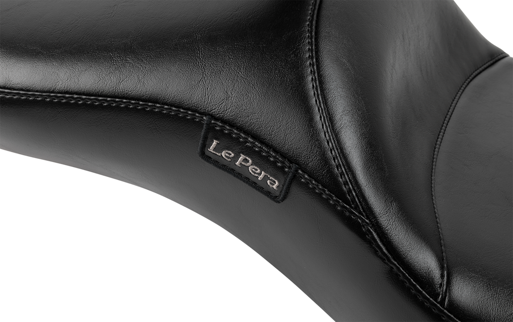 LE PERA Maverick Daddy Long Legs Seat - With Backrest - Smooth - FLH/FLT '23-'25 LV-957DLBRS — image 3