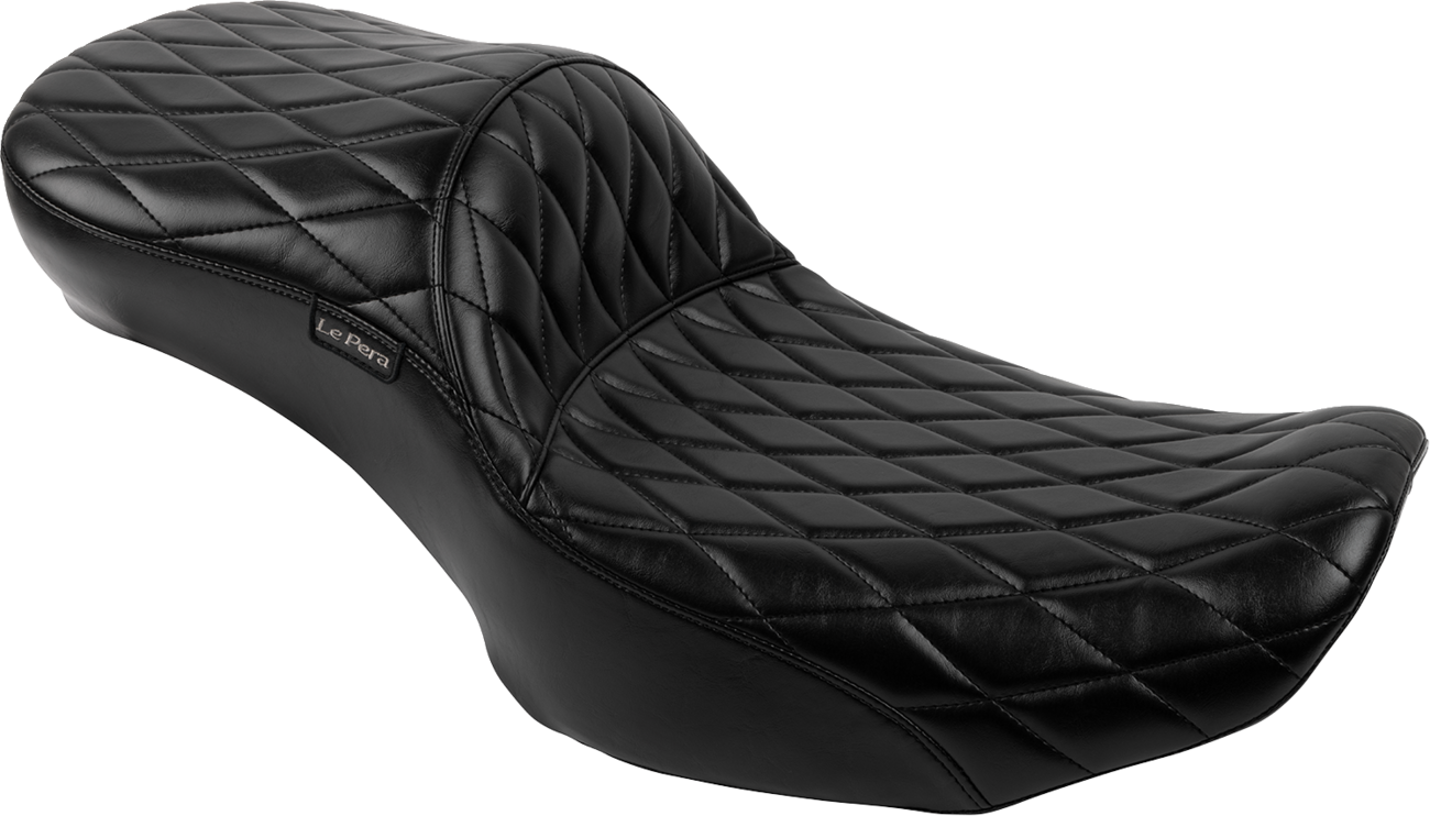 LE PERA Maverick Daddy Long Legs Seat - Without Backrest - Diamond Stitched - FLH/FLT '23-'25 LV-957DLDM — image 1