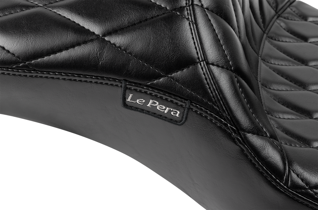 LE PERA Maverick Daddy Long Legs Seat - Without Backrest - Diamond Stitched - FLH/FLT '23-'25 LV-957DLDM — image 3