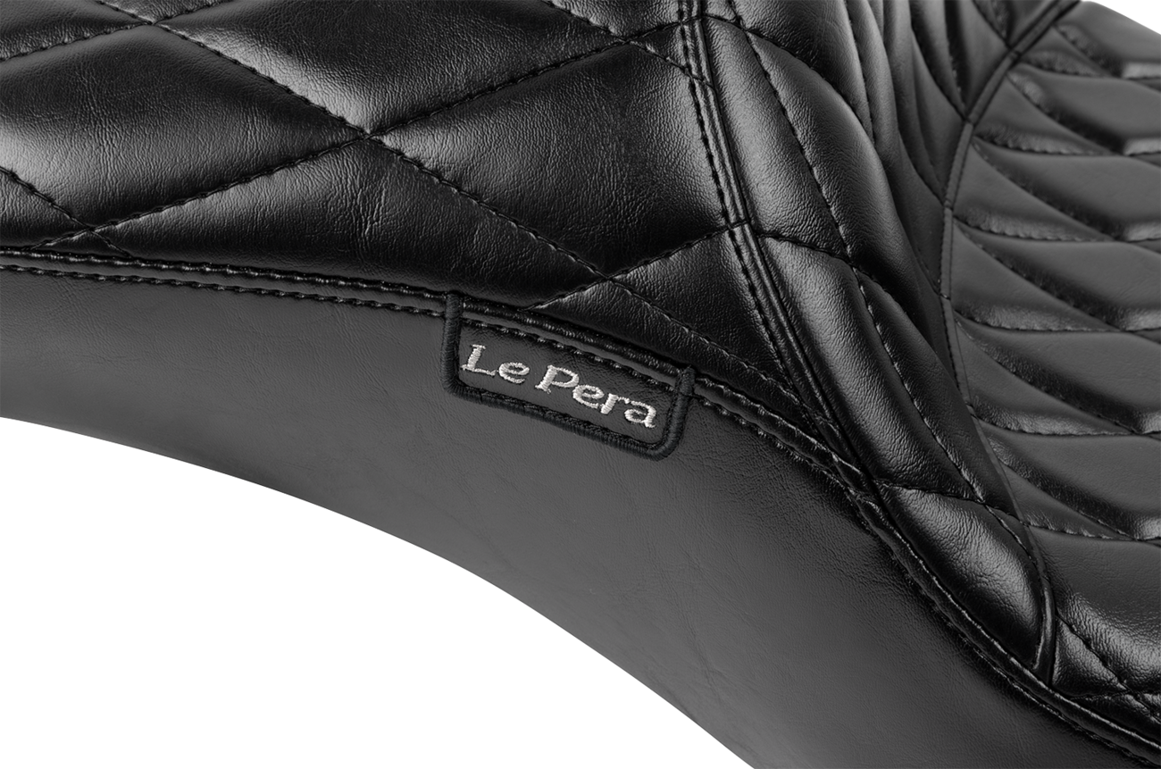 LE PERA Maverick Daddy Long Legs Seat - Without Backrest - Diamond Stitched - FLH/FLT '23-'25 LV-957DLDM — image 3