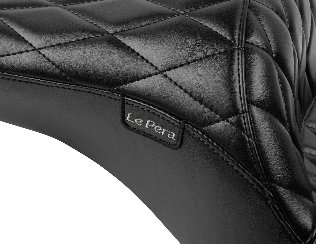 LE PERA Maverick Seat - without Backrest - Diamond Stitch - Black - FLH/FLT '23-'25 LV-957DM — image 2