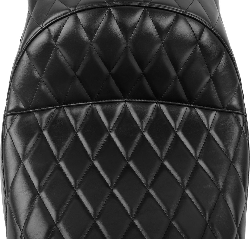LE PERA Maverick Seat - without Backrest - Diamond Stitch - Black - FLH/FLT '23-'25 LV-957DM — image 3