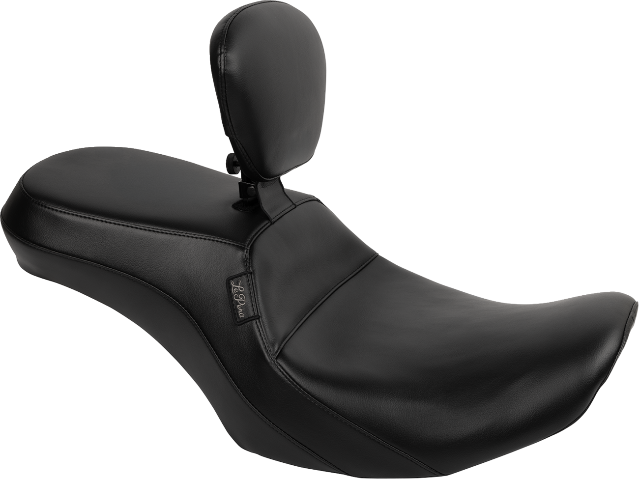 LE PERA Outcast 2-Up Seat - With Backrest - Plain - FLH/FLT '23-'25 LV-997BR — image 1
