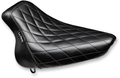 LE PERA Bare Bones Solo Seat - Diamond Stitch - Black - Softail '00-'07 LX-007DM — image 1
