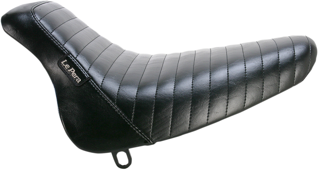 LE PERA Bare Bones Solo Seat - Pleated - Black - Softail '00-'07 LX-007PT — image 1