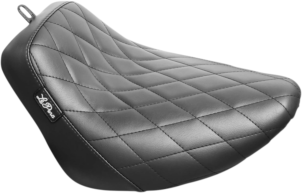 LE PERA Bare Bones Solo Seat - Diamond Stitch - Black - FLSL/FXBB '18-'23 LY-007DM — image 1