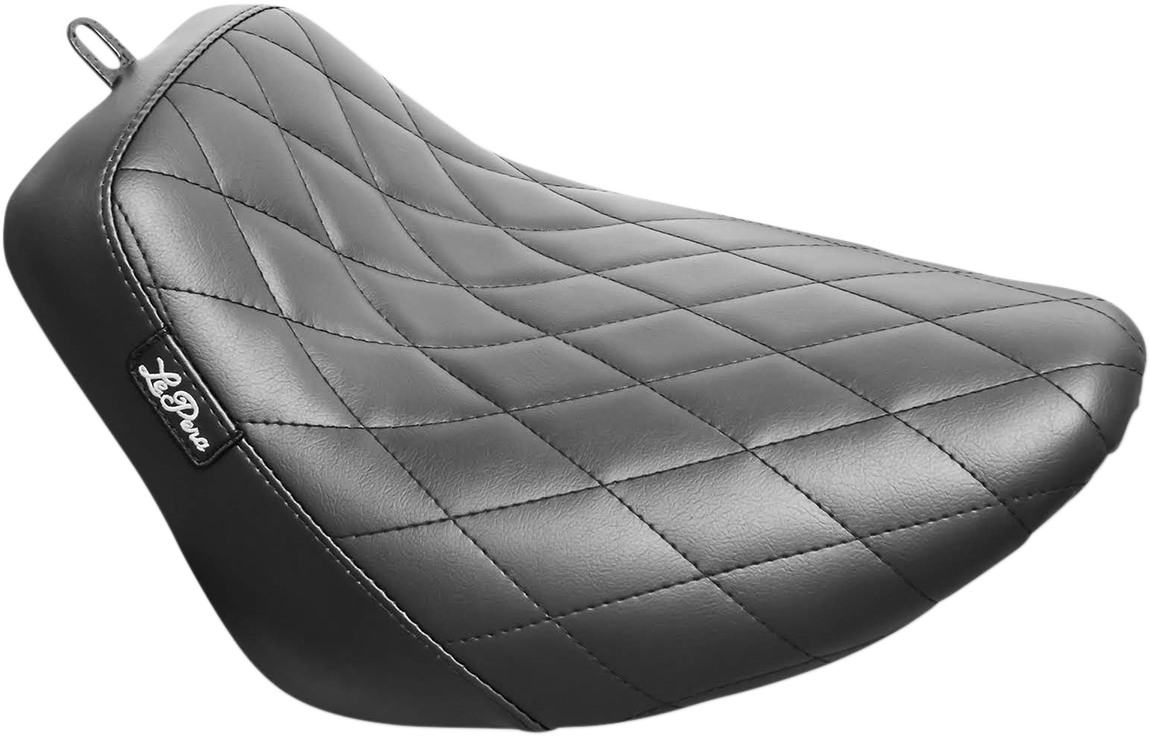 LE PERA Bare Bones Solo Seat - Diamond Stitch - Black - FLSL/FXBB '18-'23 LY-007DM — image 1