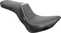 LE PERA Daytona 2-Up Seat - Without Backrest - Basketweave - Black - FX/FL '18-'25 LY-543BW — image 1
