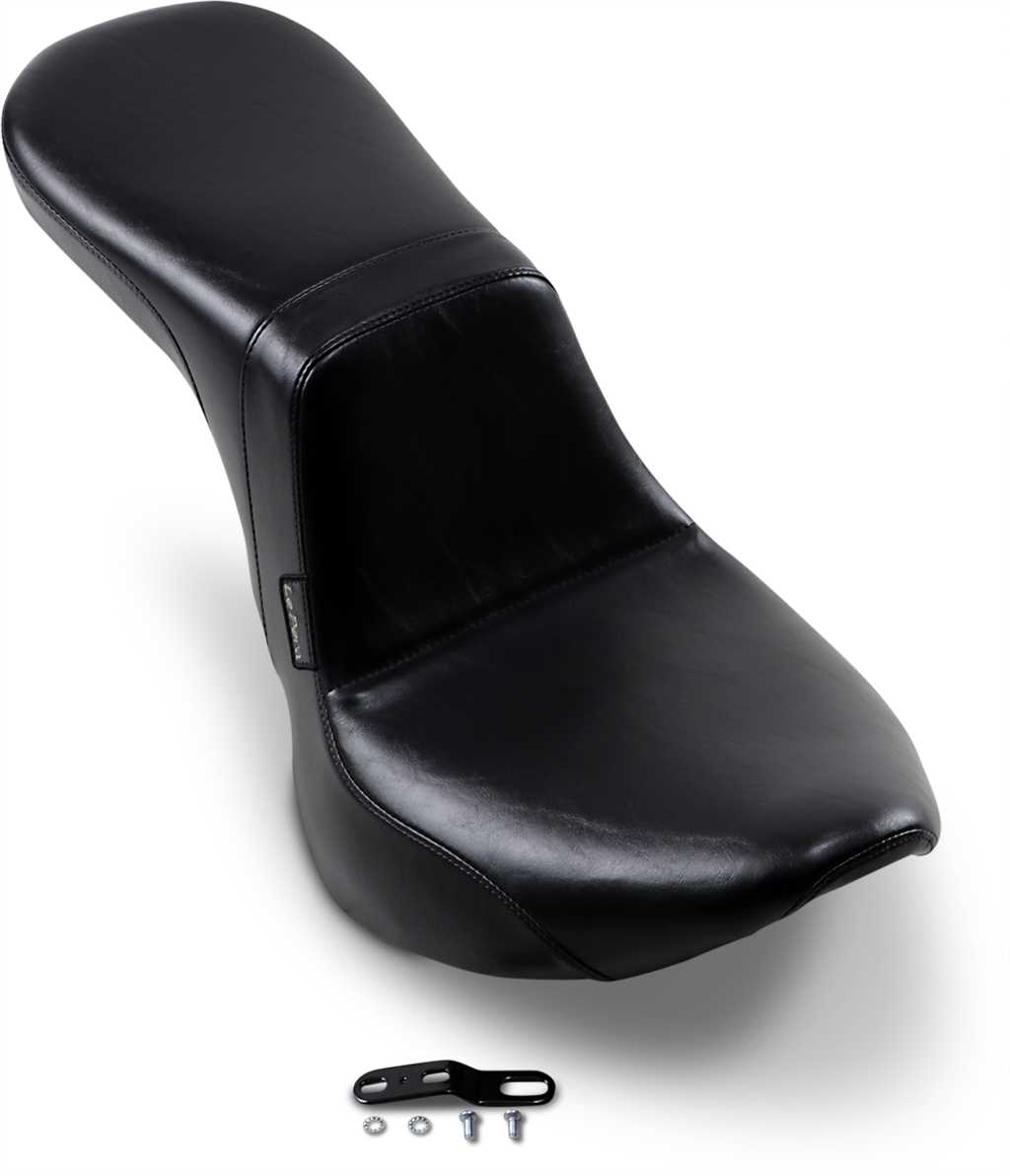 LE PERA Daytona 2-Up Seat - Without Backrest - Smooth - Black - FX/FL '18-'25 LY-543S — image 3