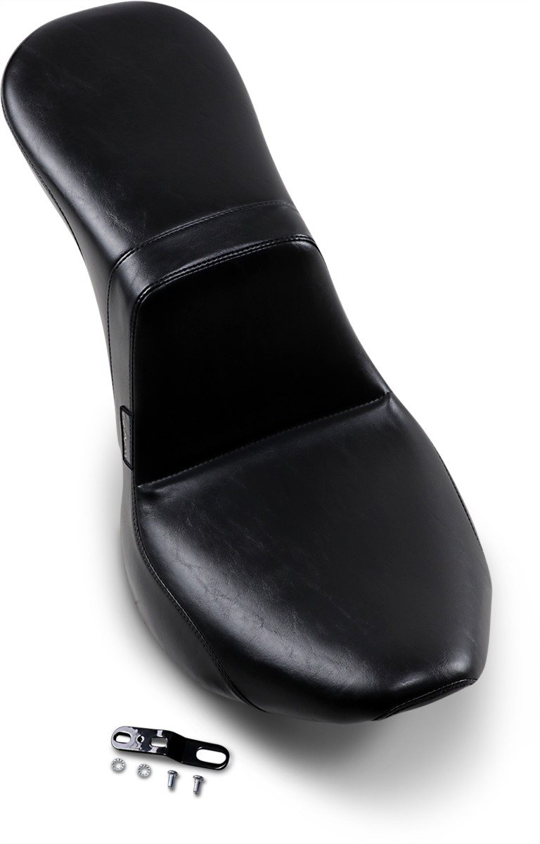LE PERA Daytona 2-Up Seat - Without Backrest - Smooth - Black - FX/FL '18-'25 LY-543S — image 4