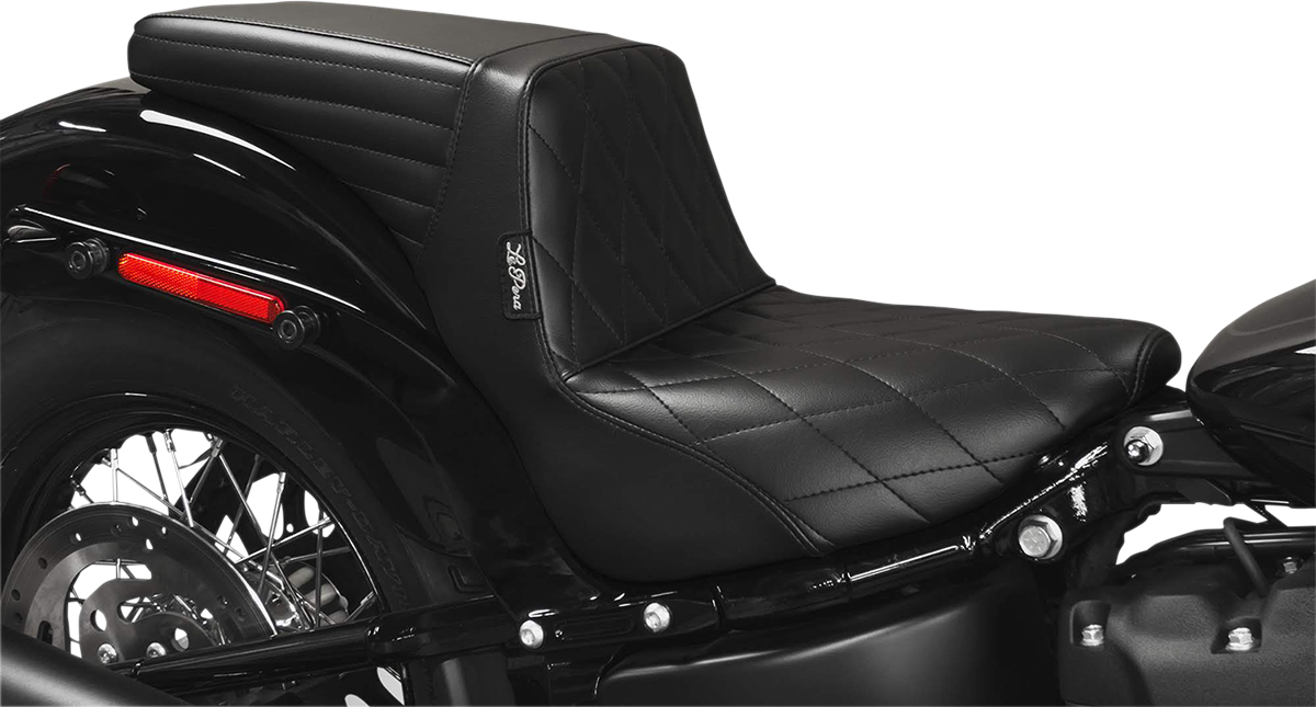 LE PERA Kickflip Seat - Diamond - Black - FX/FL '18-'23 LY-590DM — image 1