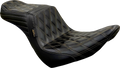 LE PERA Tailwhip Seat - Diamond w/ Chestnut Stitching - Black - FXLR/FLSB '18-'23 LYR-580DD-CHET — image 1