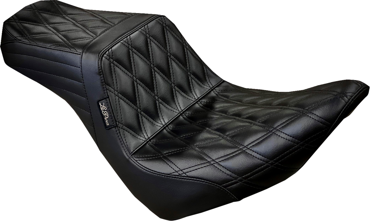 LE PERA Tailwhip Seat - Double Diamond - Black - FXLR/FLSB '18-'23 LYR-580DD — image 1