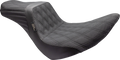 LE PERA Tailwhip Seat - Double Diamond w/ Grip Tape - Black - FL/FX '18-'23 LYR-580DDGP — image 1