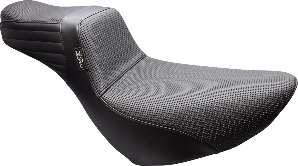 LE PERA Tailwhip Daddy Long Legs Low Rider Seat - Basketweave - Black - FL/FX '18-'24 LYR-580DLBW — image 1