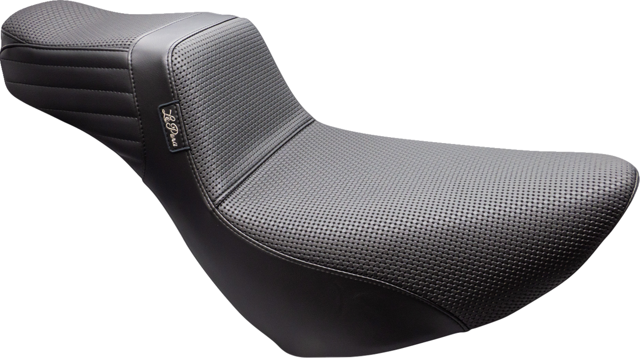 LE PERA Tailwhip Daddy Long Legs Low Rider Seat - Basketweave - Black - FL/FX '18-'24 LYR-580DLBW — image 1