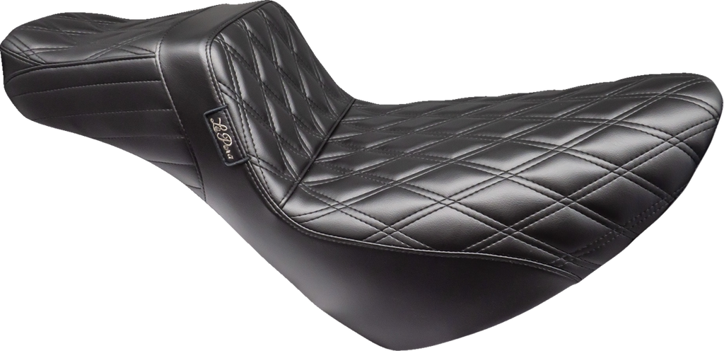 LE PERA Tailwhip Daddy Long Legs Low Rider Seat - Double Diamond - Black - FL/FX '18-'24 LYR-580DLDD — image 1