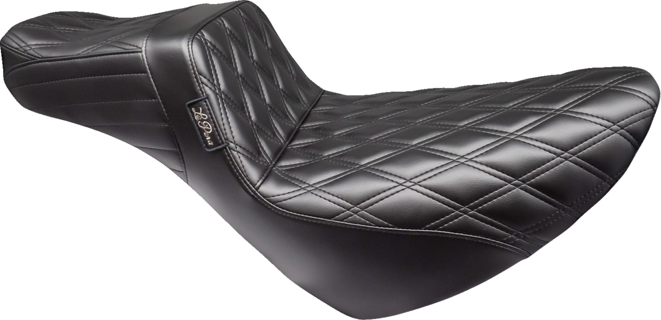 LE PERA Tailwhip Daddy Long Legs Low Rider Seat - Double Diamond - Black - FL/FX '18-'24 LYR-580DLDD — image 1