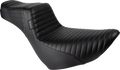 LE PERA Tailwhip Daddy Long Legs Low Rider Seat - Pleated - Black - FL/FX '18-'24 LYR-580DLPT — image 1