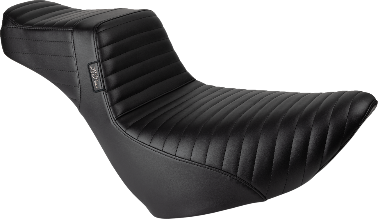 LE PERA Tailwhip Daddy Long Legs Low Rider Seat - Pleated - Black - FL/FX '18-'24 LYR-580DLPT — image 1