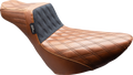 LE PERA Tailwhip Daddy Long Legs Seat - Brown - Double Diamond - Black Stitch - FL/FX '18-'25 LYR-580DLTDV01 — image 1