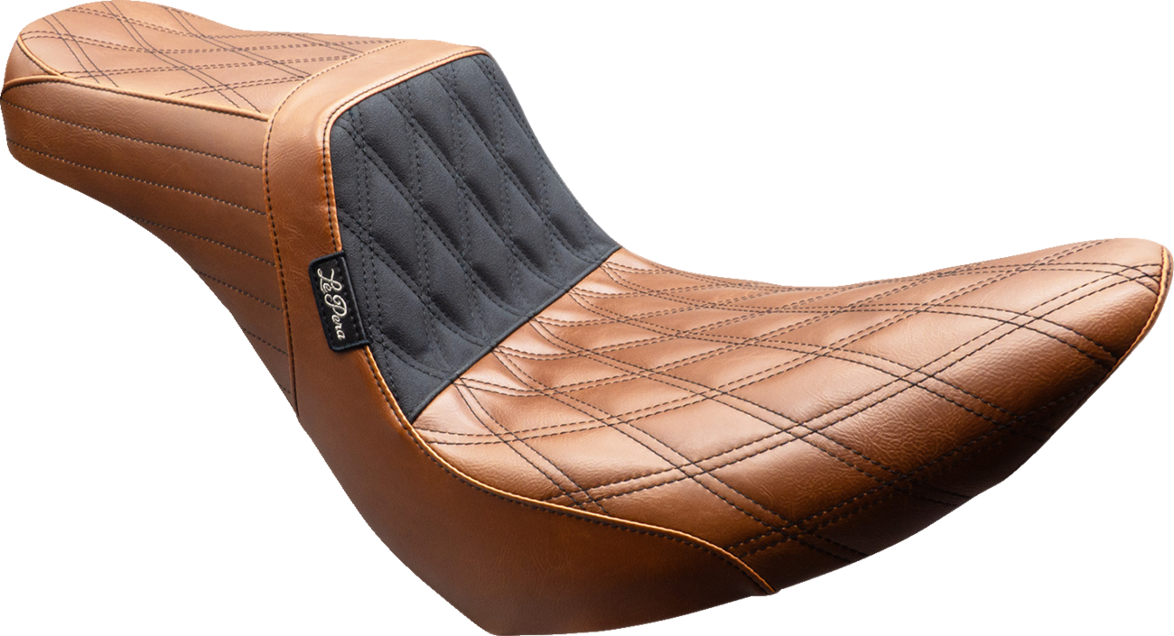 LE PERA Tailwhip Seat - Brown - Double Diamond - Black Stitch - FX/FL '18-'25 LYR-580TDV01 — image 1