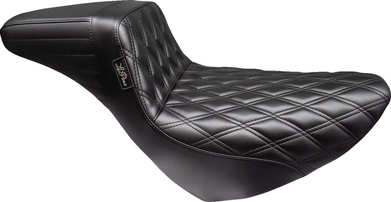 LE PERA Kickflip Daddy Long Legs Low Rider Seat - Basket Weave - Black - FL/FX '18-'24 LYR-590DLBW — image 3