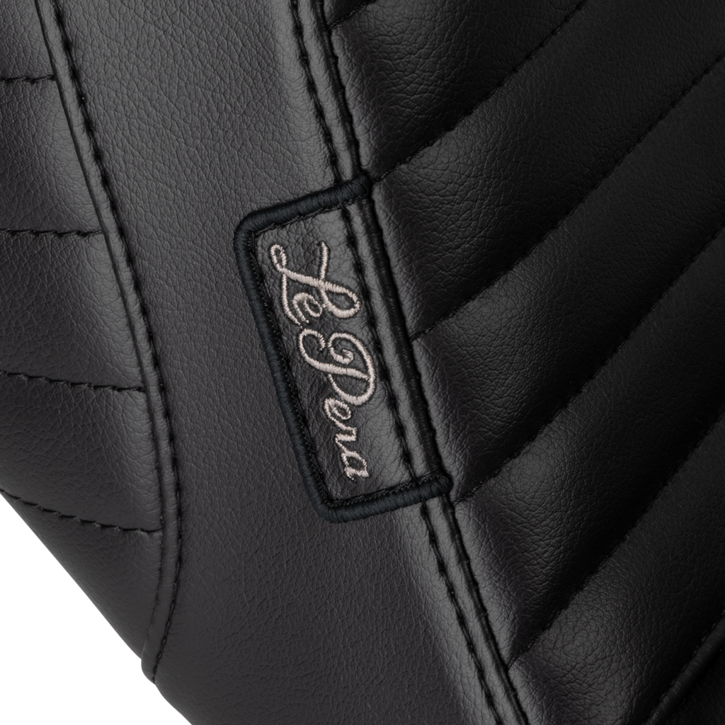 LE PERA Kickflip Daddy Long Legs Low Rider Seat - Pleated - Black - FL/FX '18-'24 LYR-590DLPT — image 2