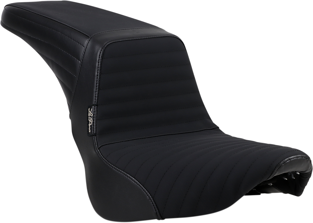 LE PERA Kickflip Seat - Pleated w/ Gripp Tape - Black - Softail '18-'23 LYR-590PTGP — image 1