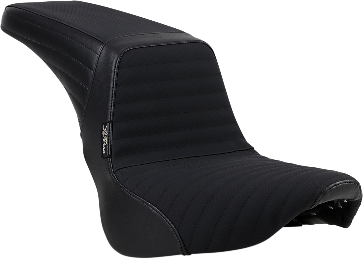 LE PERA Kickflip Seat - Pleated w/ Gripp Tape - Black - Softail '18-'23 LYR-590PTGP — image 1