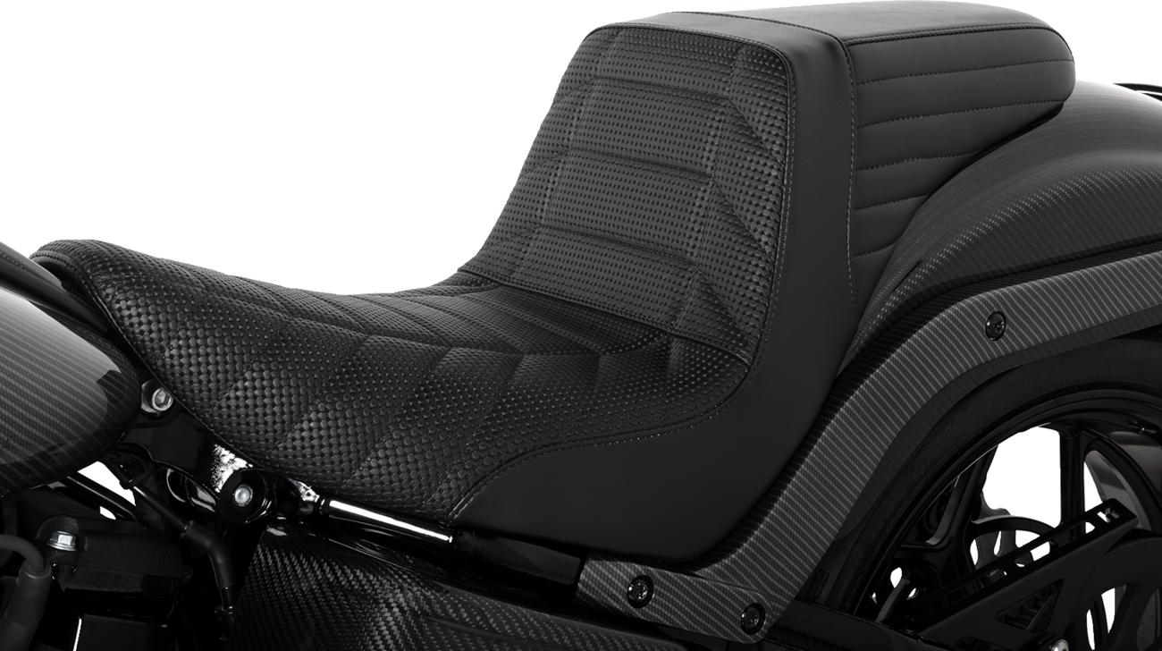 LE PERA Kickflip Seat - Track Pleat - Black '18-'23 LYR-590TRKPT — image 4