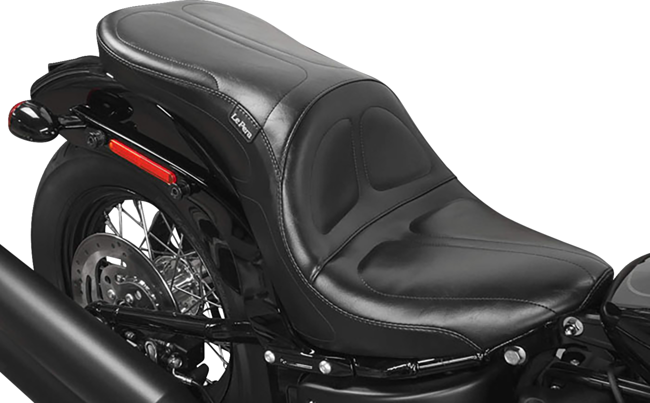 LE PERA Maverick Seat - Stitched - Black - FL/FX '18-'25 LYR-910 — image 1