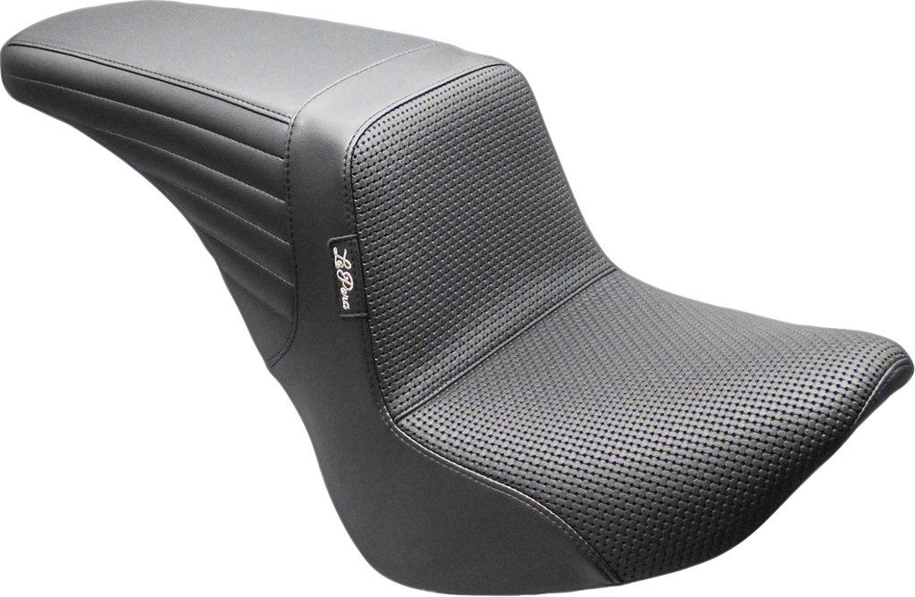 LE PERA Kickflip Up Front Seat - Basketweave - Black - FL/FX '18-'25 LYU-590BW — image 1