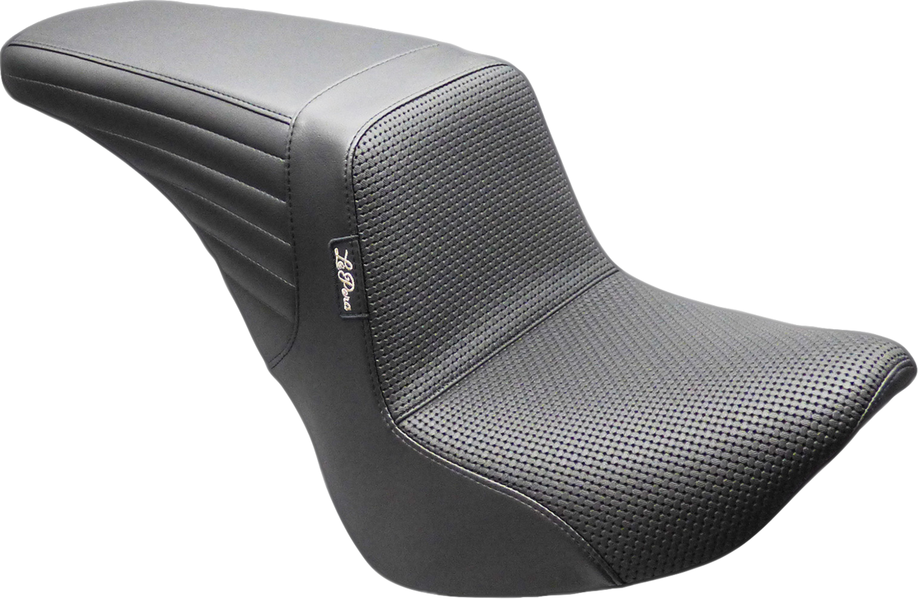 LE PERA Kickflip Up Front Seat - Basketweave - Black - FL/FX '18-'25 LYU-590BW — image 1