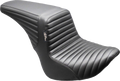 LE PERA Kickflip Up Front Seat - Pleated - Black - FL/FX '18-'25 LYU-590PT — image 1