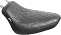 LE PERA Bare Bones Solo Seat - Diamond Stitch - Black - Softail '18-'23 LYX-007DM — image 1