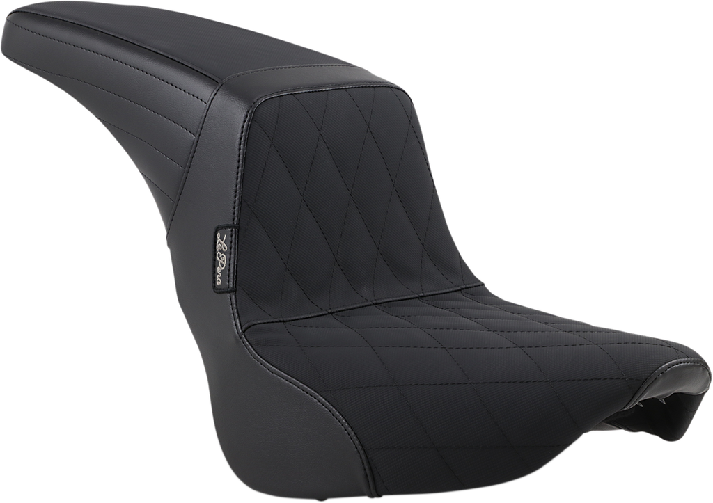LE PERA Kickflip Seat - Diamond w/ Gripp Tape - Black - Softail '18-'23 LYX-590DMGP — image 1