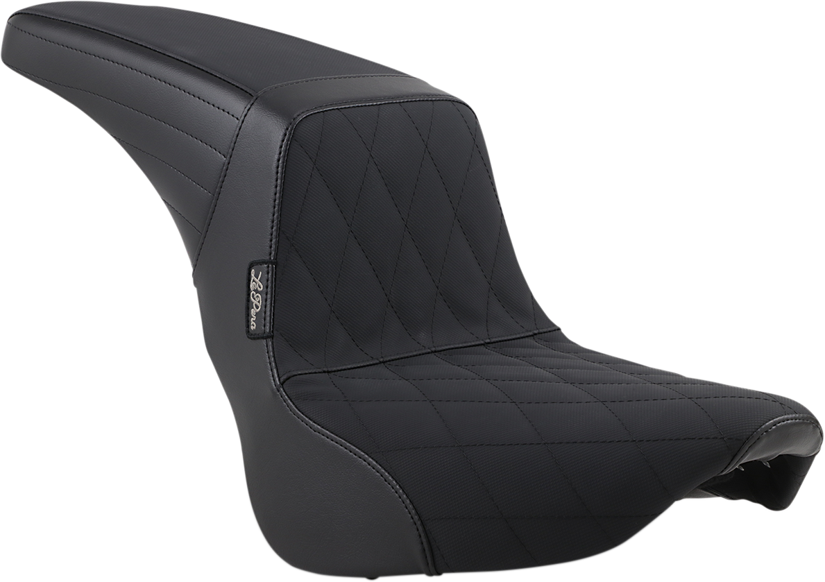 LE PERA Kickflip Seat - Diamond w/ Gripp Tape - Black - Softail '18-'23 LYX-590DMGP — image 1