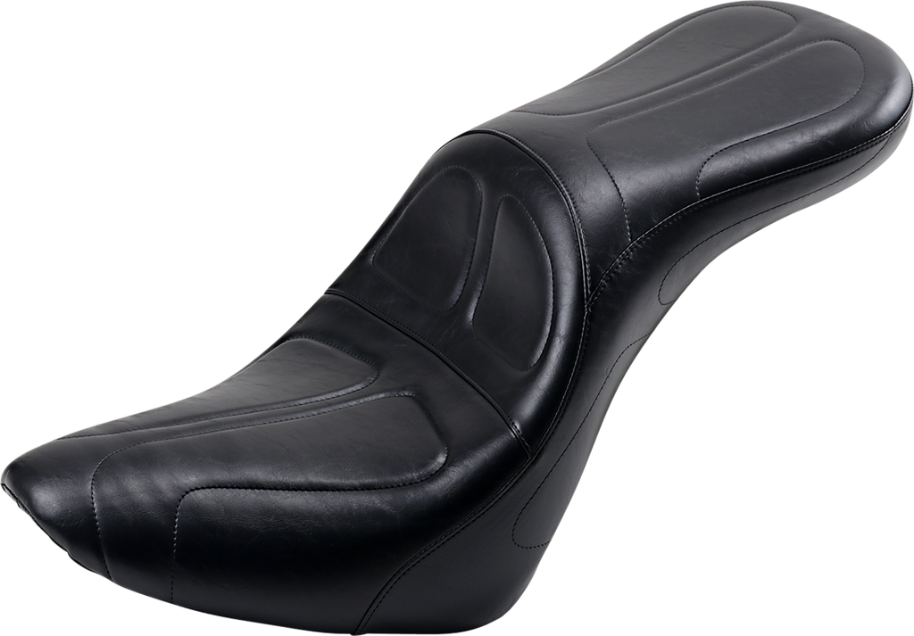 LE PERA Maverick Daddy Long Legs Seat - Black - Stitched - Softail '18-'23 LYX-910DL — image 1