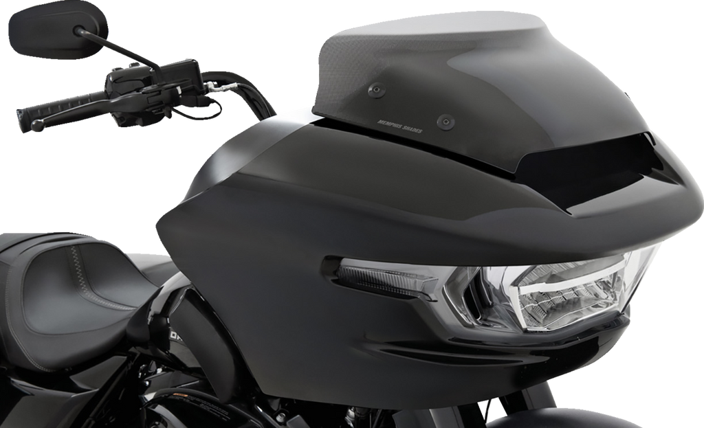 MEMPHIS SHADES Spoiler Windshield - 2" - Black Smoke Dot Matrix - FLTR MEP88012 — image 1