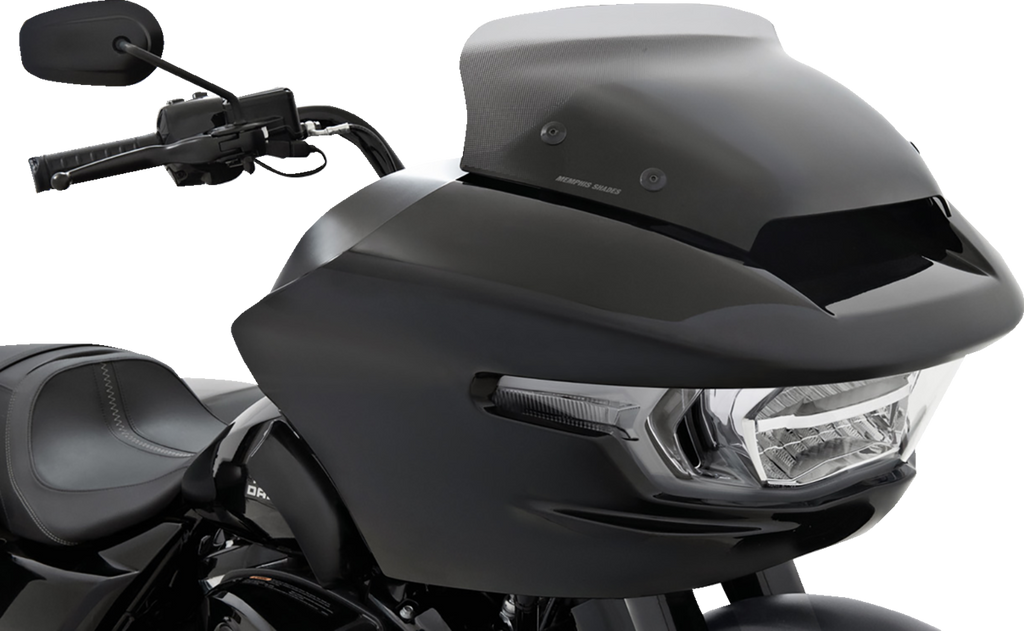MEMPHIS SHADES Spoiler Windshield - 3" - Black Smoke Dot Matrix - FLTR MEP88112 — image 1