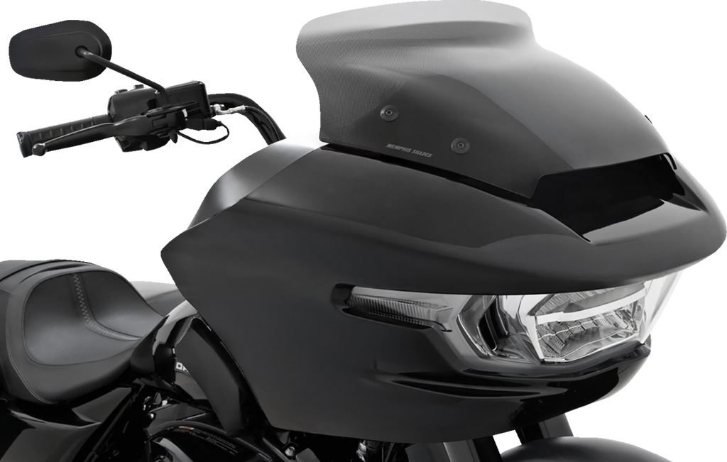 MEMPHIS SHADES Spoiler Windshield - 4" - Black Smoke Dot Matrix - FLTR MEP88212 — image 1