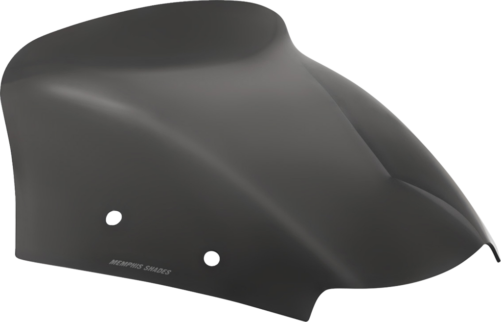 MEMPHIS SHADES Spoiler Windshield - 6" - Dark Black Smoke - FLTR MEP88410 — image 1