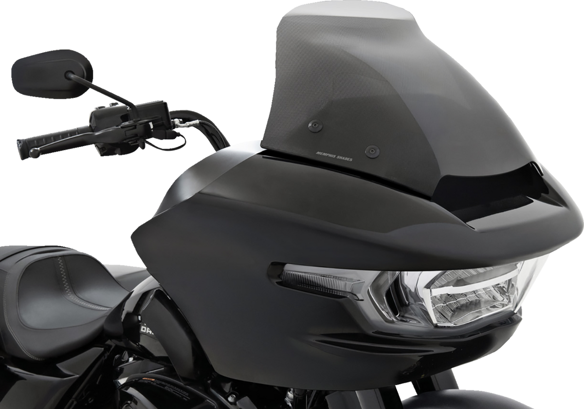 MEMPHIS SHADES Spoiler Windshield - 7" - Black Smoke Dot Matrix - FLTR MEP88512 — image 1